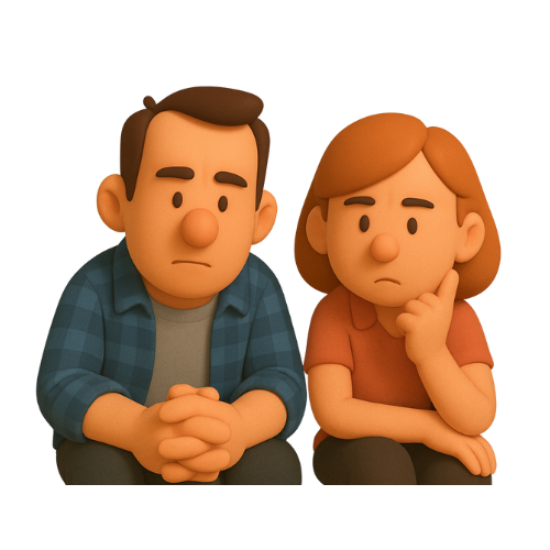 Disappointed parent character